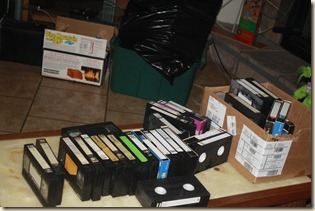 a third of old tapes