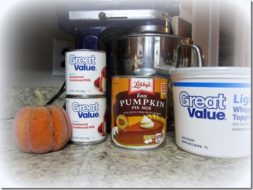Pumpkin Pie Ice Cream Ingredients