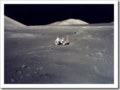 Lunar landscape. Photo - (c) NASA, Apollo 17