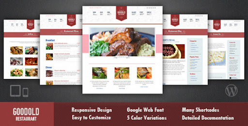 Goodold Restaurant - Responsive WordPress Theme - ThemeForest Item for Sale