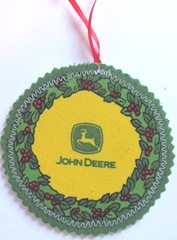 2011 fabric ornament back side john deere