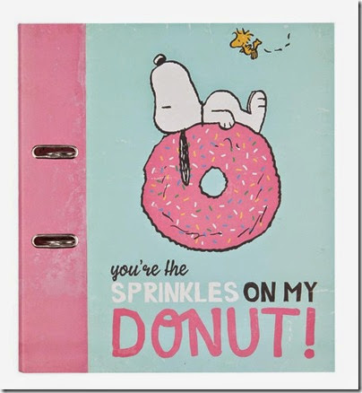 Typo by Cotton On Peanuts A4 Arch Lever Binder Snoopy Donut