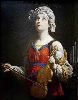 Bức “Saint Cecilia” hay bức tranh về vị Thánh nữ âm nhạc của danh họa thời Baroque, Guido Reni, vẽ vào năm 1606. Bức “Saint Cecilia” hay bức tranh về vị Thánh nữ âm nhạc của danh họa thời Baroque, Guido Reni, vẽ vào năm 1606.