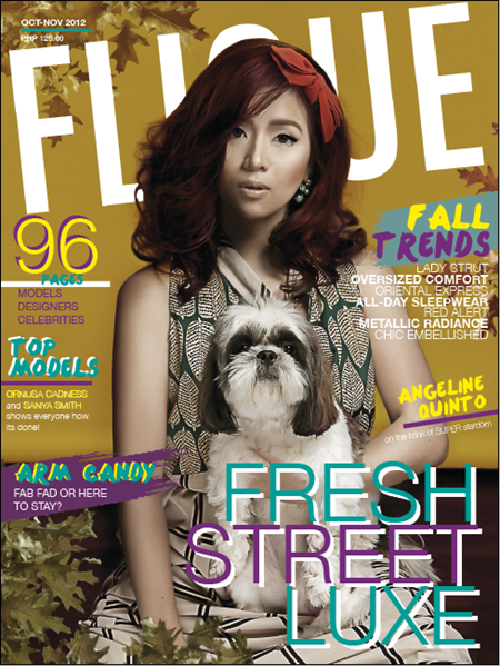 Angeline Quinto covers Flique Oct-Nov 2012
