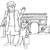 PARIS COLORING PAGE