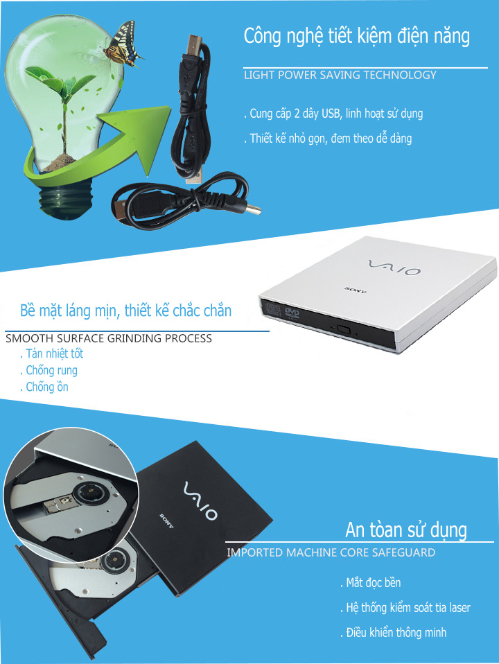 ổ đĩa di động dvd VaiO