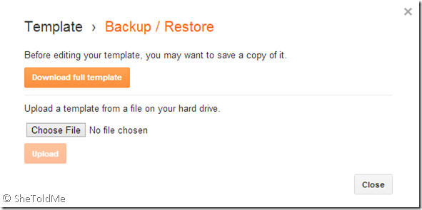 Backup-Restore-Template
