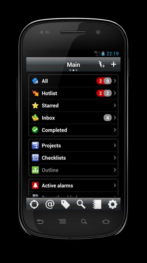    DGT GTD & To-Do List [Alpha]- screenshot  