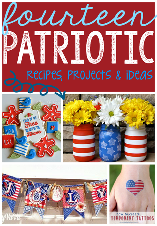 14 Patriotic Recipes, Projects & Ideas at GingerSnapCrafts.com #linkparty #features#4thofJuly_thumb[6]