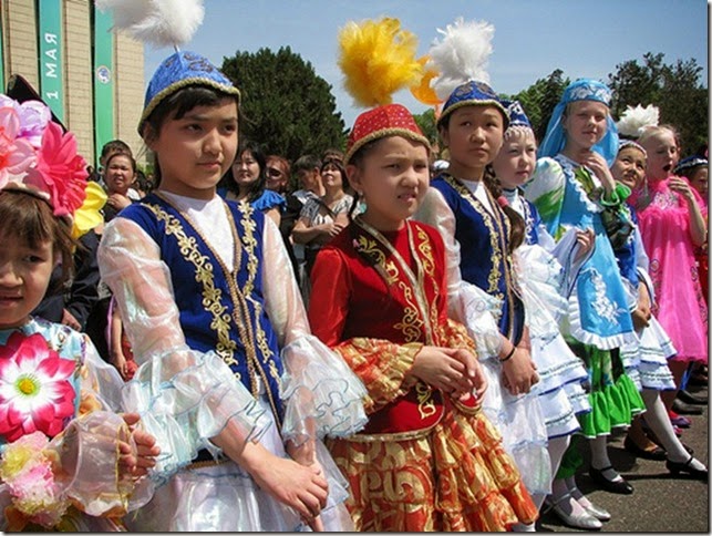 kazakh children