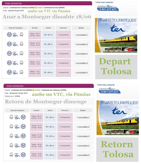 trens per Montsegur 2011