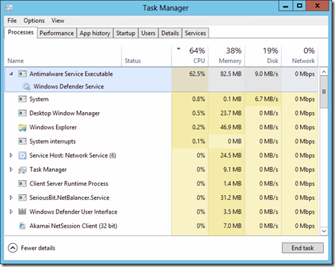 Use Task Manager to find the app consuming the most processor time.