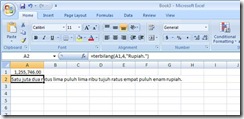 Cara Mudah Membuat Fungsi Terbilang Pada Excel