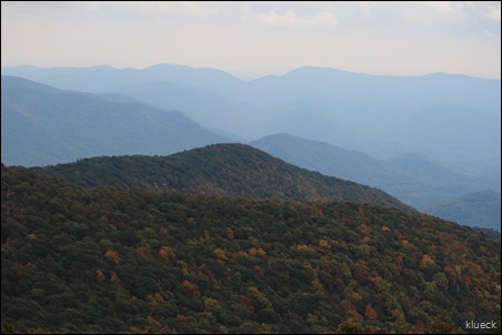 view from Brasstown Bald, Georgia