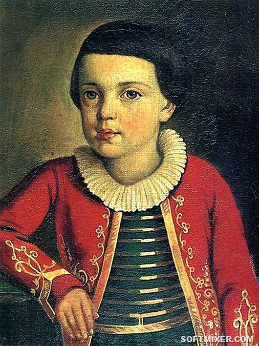 451px-Mikhail_Lermontov,_1820-22
