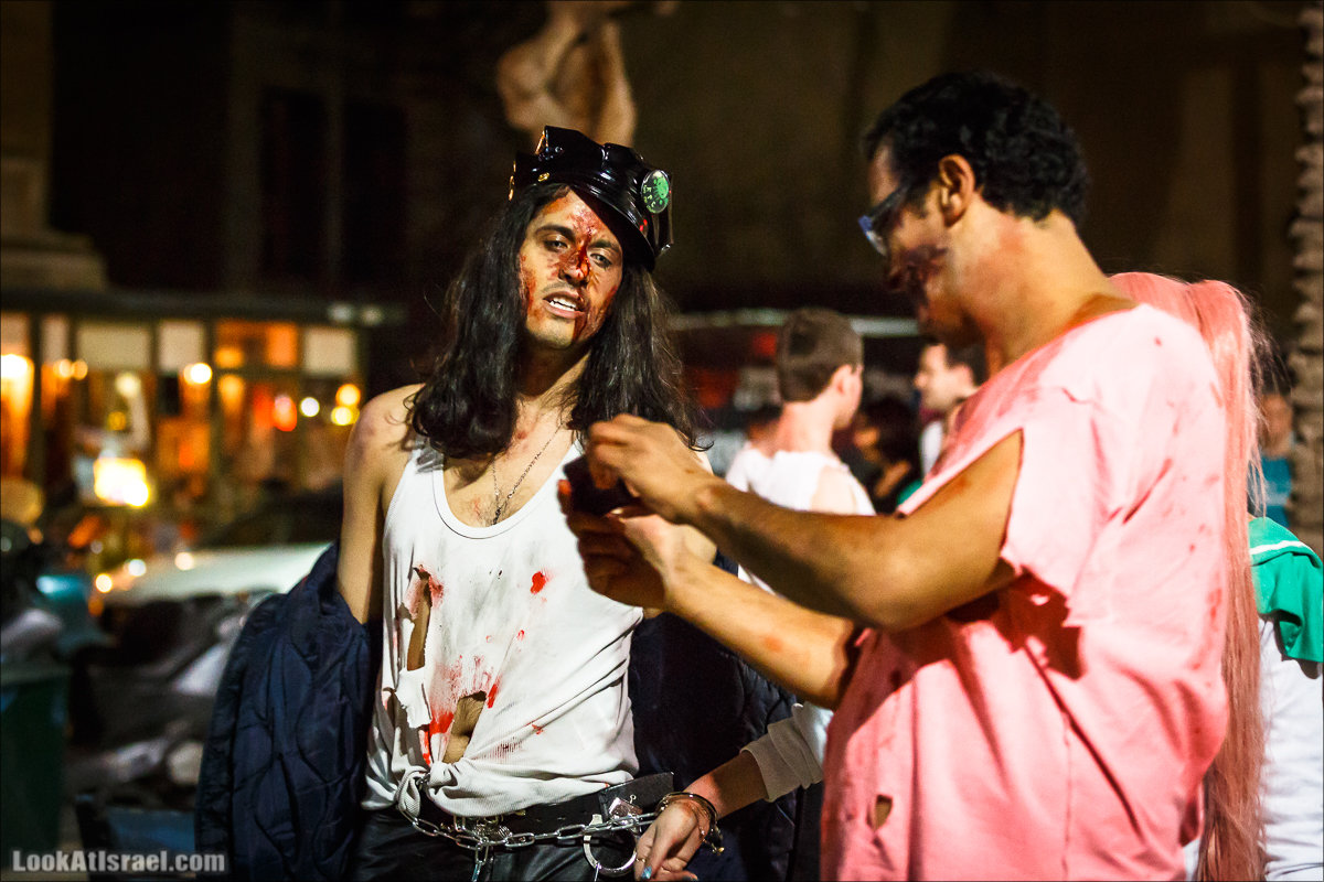 LookAtIsrael.com - Парад зомби в Тель Авиве | Zombie walk TLV, Tel Aviv 2015 |  מצעד זומבים בתל אביב, צעדת הזומבים, זומבי ווק