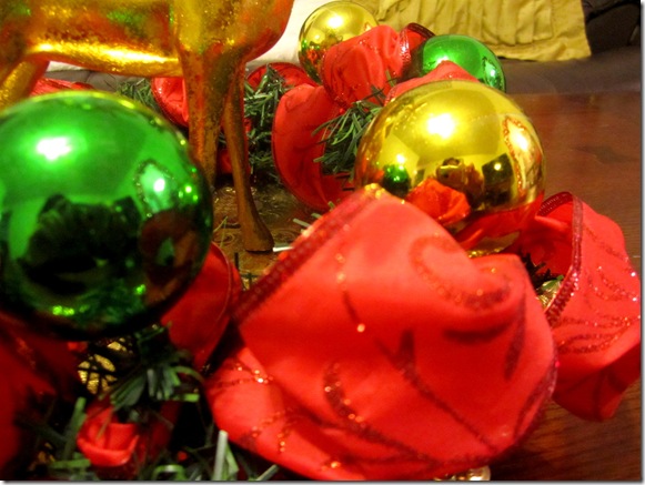 Ornaments and Ribbon