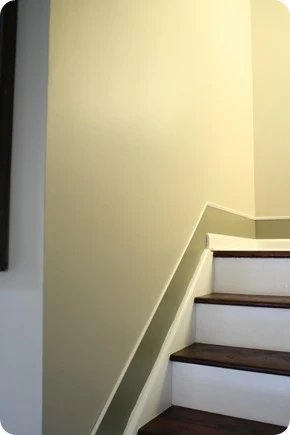 baseboard trim on stairs