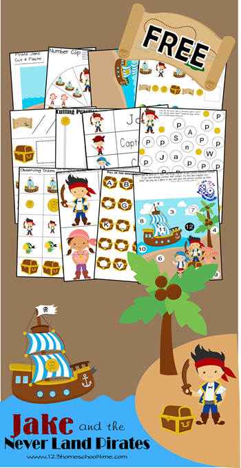 FREE Jake and the Neverland Pirates Worksheets for Kids - These are so cute! What a fun way for kids to practice alphabet letters, numbers, counting, adding, and so much more with a fun disney inspired theme for preschool, kindergarten, and 1st grade kids. FREE Jake and the Neverland Pirates Worksheets for Kids - These are so cute! What a fun way for kids to practice alphabet letters, numbers, counting, adding, and so much more with a fun disney inspired theme for preschool, kindergarten, and 1st grade kids.
