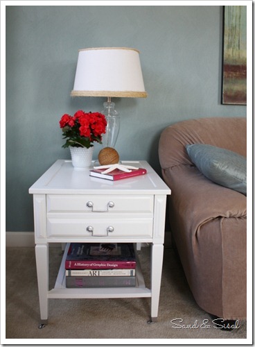 Painted table makeover
