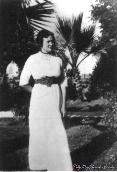 Polly May Hunsaker Stapley, about 1916