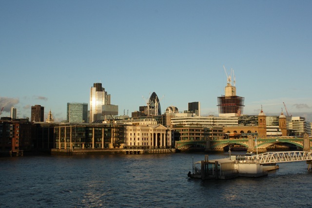 The City of London from the Millennium Bridge