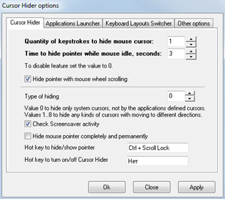 Free Hide Mouse Cursor Software