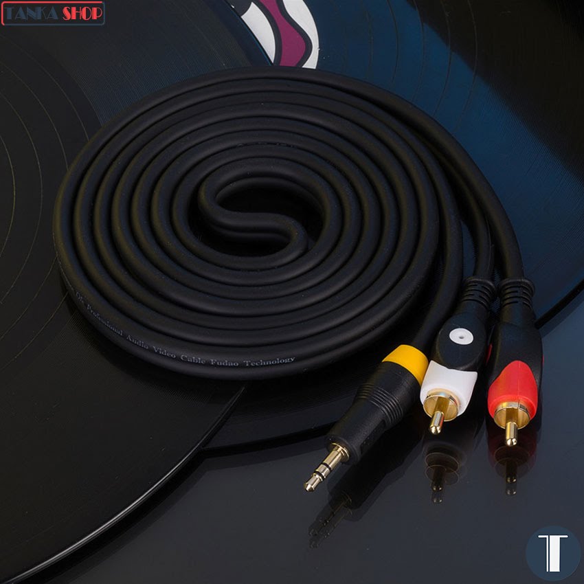 Cáp audio 3.5mm sang AV JSJ-332 Dây âm thanh chất lượng cao