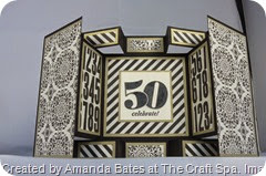 Typeset Large Square Double Display Card, Amanda Bates, The Craft Spa (1)