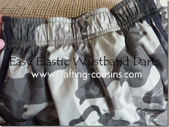 Easy Elastic Waistband Darts Tutorial From The Crafty Cousins