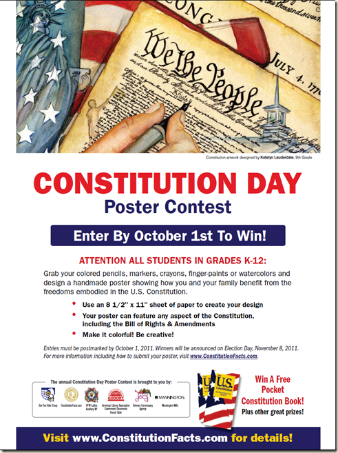 Nj Arts Maven Constitution Day Poster Contest For Kids In Grades K 12