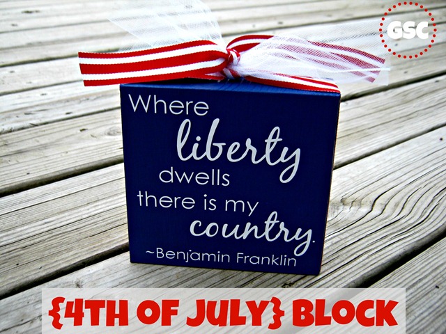 4th of July block