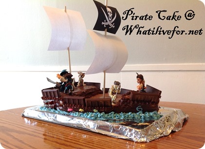 Pirate Cake @ whatilivefor.net
