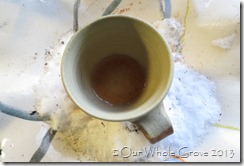 cup frozen in the well