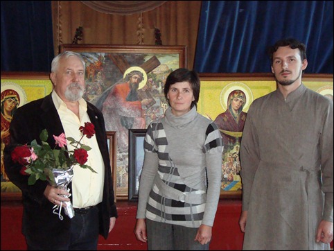 Виставка картин художника Володимира Жупанюка в селі Вишнів