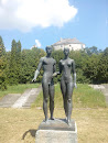 Boy and Girl Statue
