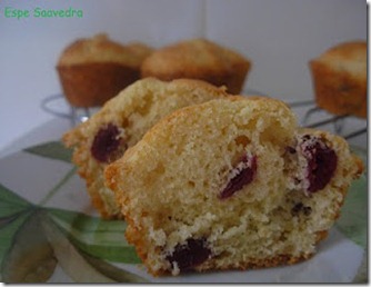 muffins arandanos corte