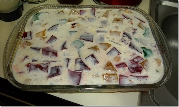 Deliciosa Gelatina Mosaico con queso crema. Receta | COCINA CASERA MEXICANA