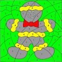 fun coloring for kids logo