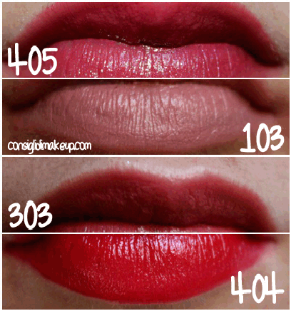 Pupa Volume China Doll Nr. 103,303,404,405. Swatches&amp;Review.