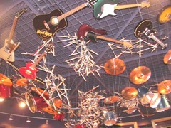 Florida 2013 Universal Hard Rock Cafe ceiling