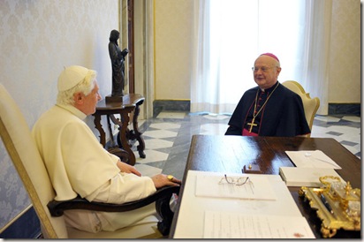 Benedict XVI Robert Zollitsch Pope Meets Senior 8JMepdVtwaSl