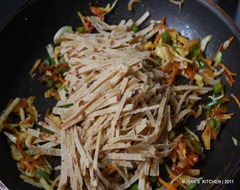 Add chapati strips Add chapati strips