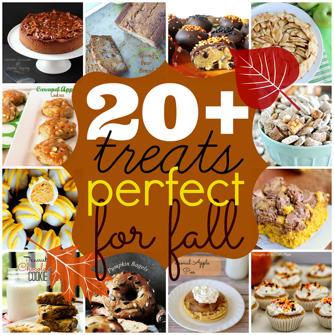 Over 20 treats perfect for #fall #recipes #linkparty #features GingerSnapCrafts.com