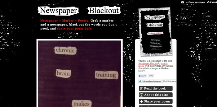 newspaper blackout