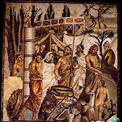 126 - Mosaico del sacrificio de Ifigenia en Ampurias