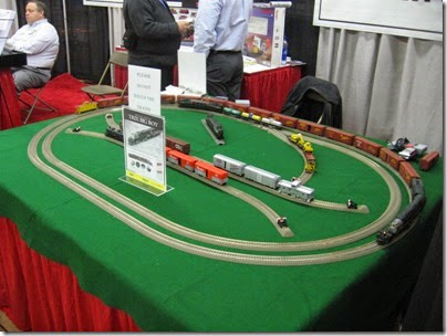 IMG_5583 Trix HO-Scale Display Layout featuring a Union Pacific 4-8-8-4 Big Boy & a Pennsylvania GG1 Electric at the WGH Show in Portland, OR on 2-18-2007