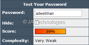 Testing Password - Generate Strong Password