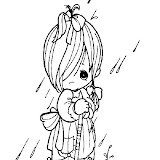 NIÑA MOJADA LLUVIA PARAGUAS PM