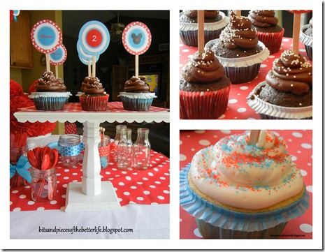 2 Birthday Cupcake Collage